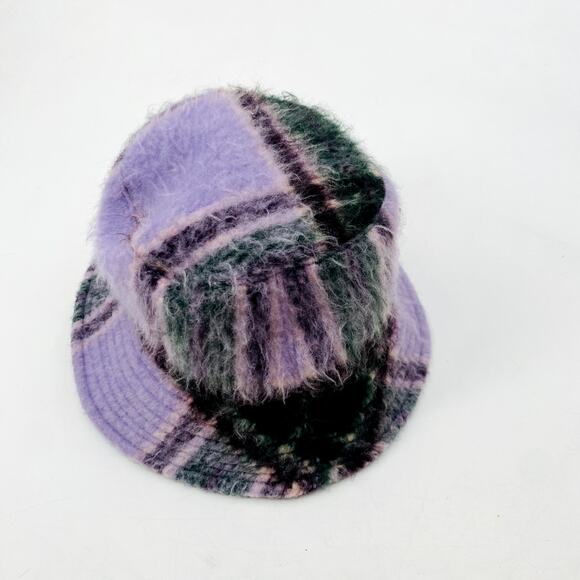 Urban Outfitters  purple plaid bucket hat main image 4
